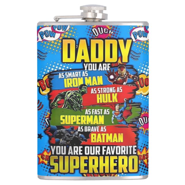 Petaca Día del padre - Superdad (Anverso)