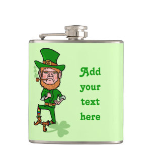 Petaca Día divertido del St Patricks del Leprechaun