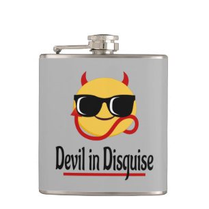 Petaca diablo disfrazado Emoji Hot Trendy Funny