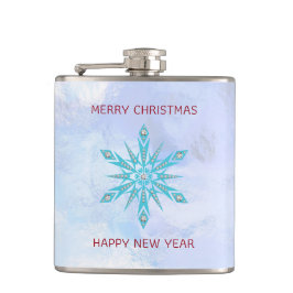 Petaca Diamantes Y Copos De Nieve