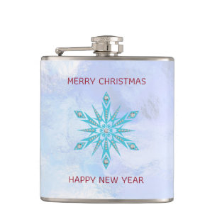 Petaca Diamantes Y Copos De Nieve