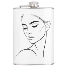 Dibujo de cara de una mujer de línea nº3
