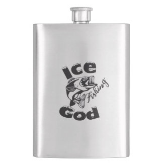 Petaca Dios de la pesca del hielo - Flask clásico