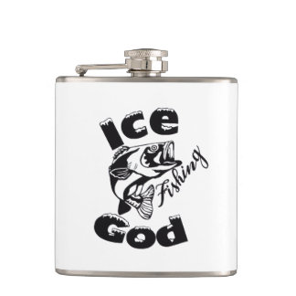 Petaca Dios de la pesca del hielo - Hip Flask