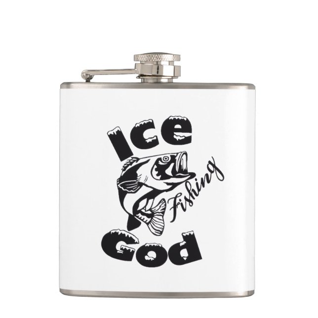 Petaca Dios de la pesca del hielo - Hip Flask (Anverso)