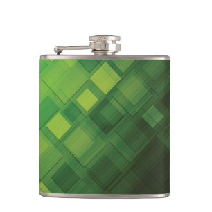 Petaca Diseño abstracto verde de la tecnología