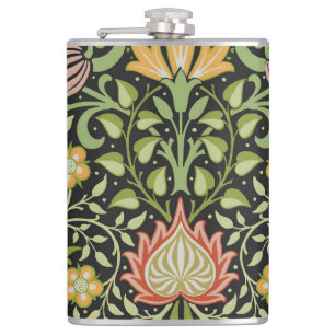 Petaca Diseño botánico floral persa de William Morris