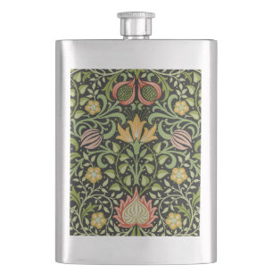 Petaca Diseño botánico floral persa de William Morris