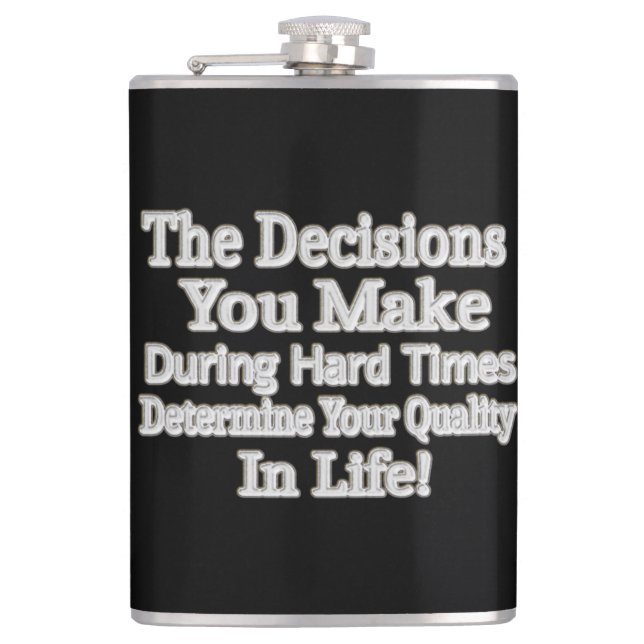 Petaca Diseño de Artesanía Cuidada "¡Su Calidad En La Vid (Anverso)