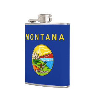 Petaca Diseño de bandera del estado de Montana