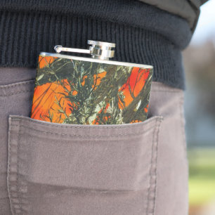 Petaca Diseño de camuflaje naranja
