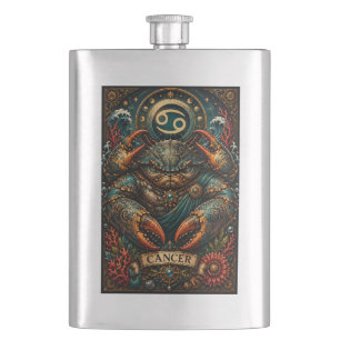 Petaca Diseño de Cáncer Tauro Masculino Celestial