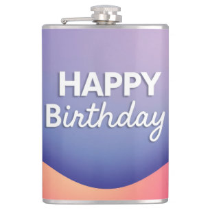 Petaca Diseño de Celebración de Cumpleaños Feliz