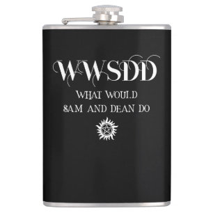 Petaca Diseño de cita WWSDD con símbolo de sol pentagrama