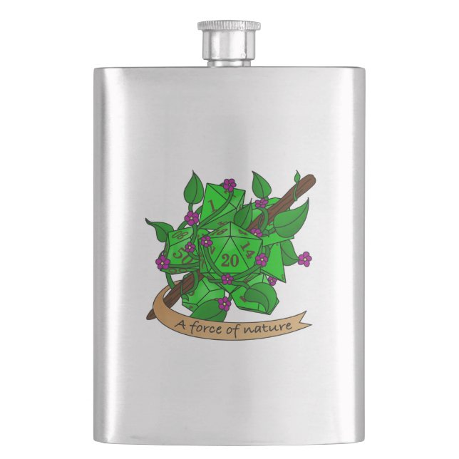 Petaca Diseño de dados drusos (Anverso)
