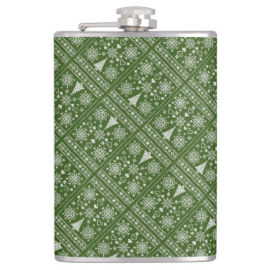 Petaca Diseño de ejemplo de patrón cruzado de navidades