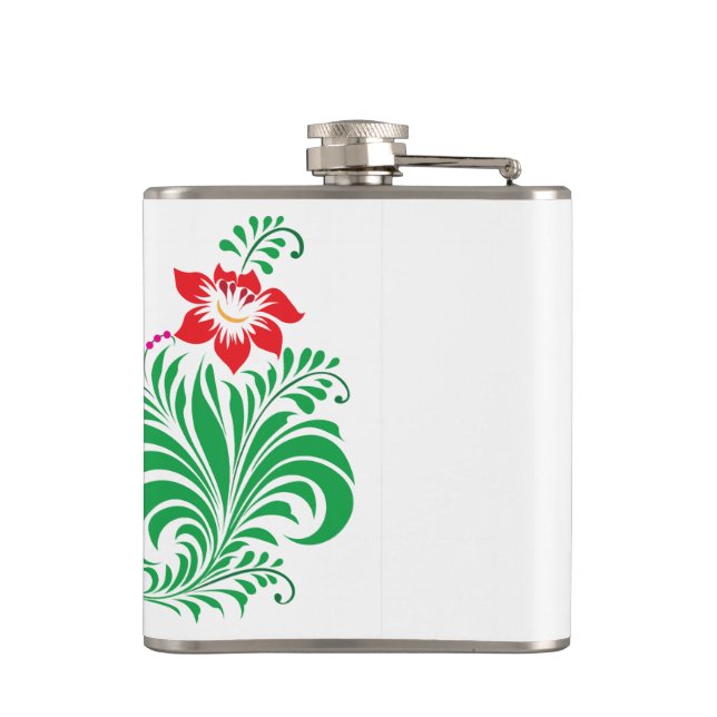 Petaca Diseño de Flor Ornamental – Elegante (Reverso)