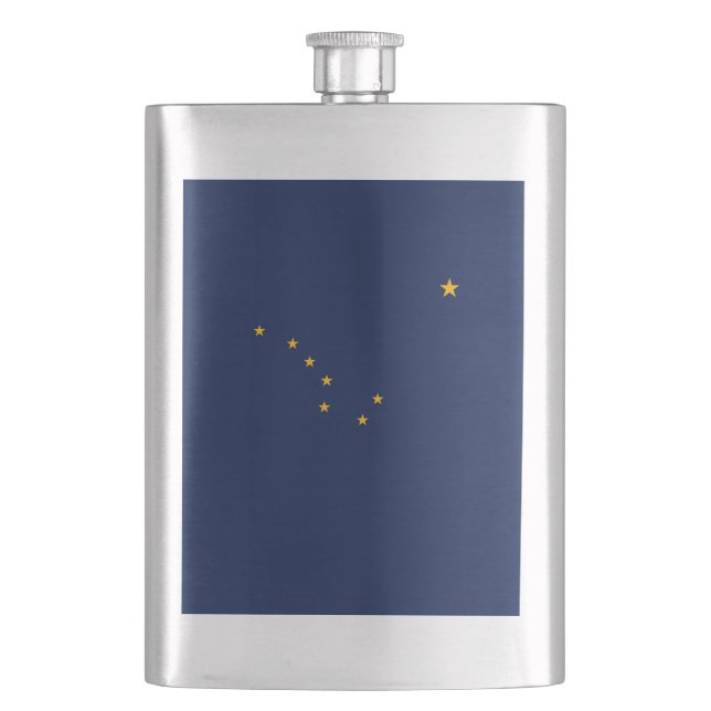 Petaca Diseño de la bandera del estado de Alaska (Anverso)