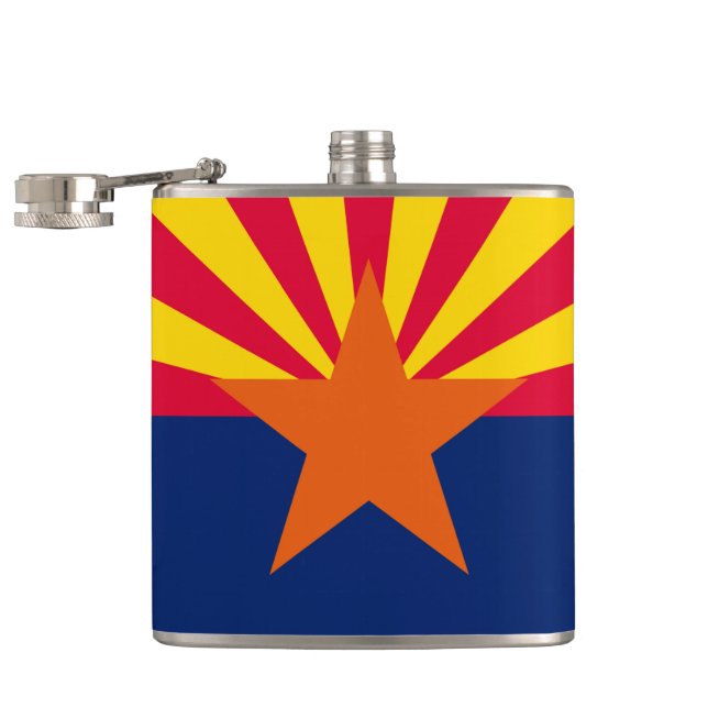 Petaca Diseño de la bandera del estado de Arizona (Abierto)