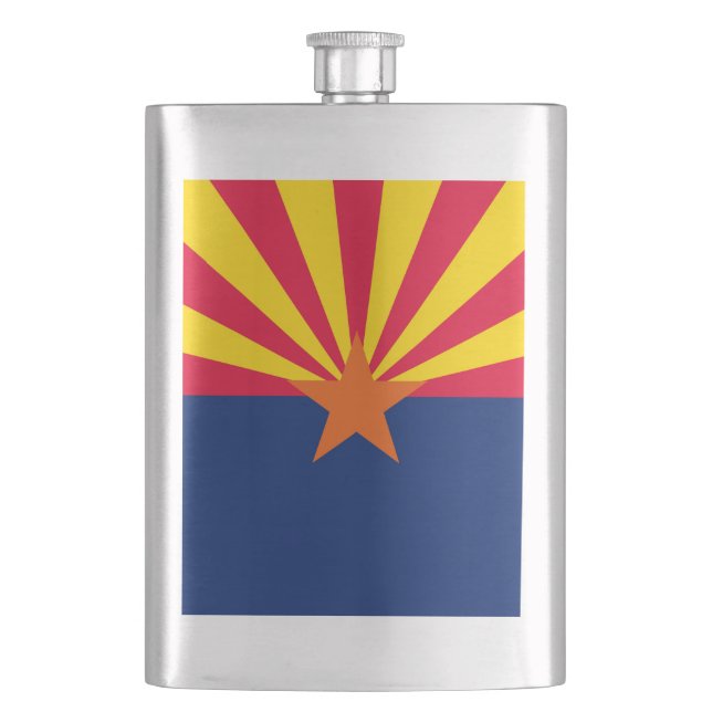 Petaca Diseño de la bandera del estado de Arizona (Anverso)