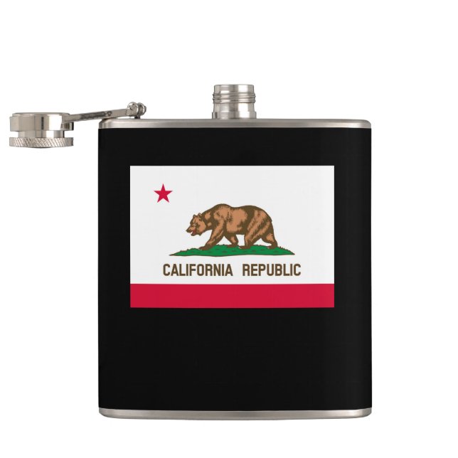 Petaca Diseño de la bandera del estado de California (Abierto)