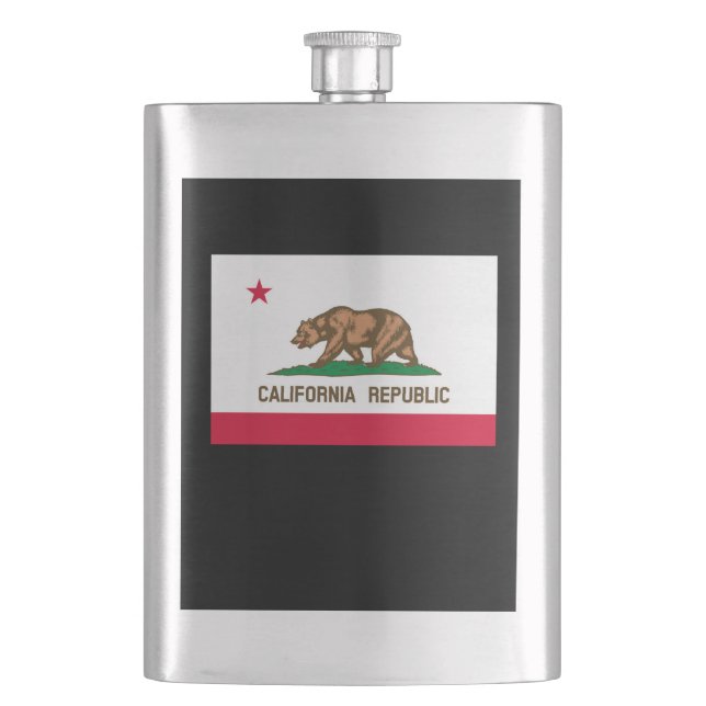 Petaca Diseño de la bandera del estado de California (Anverso)