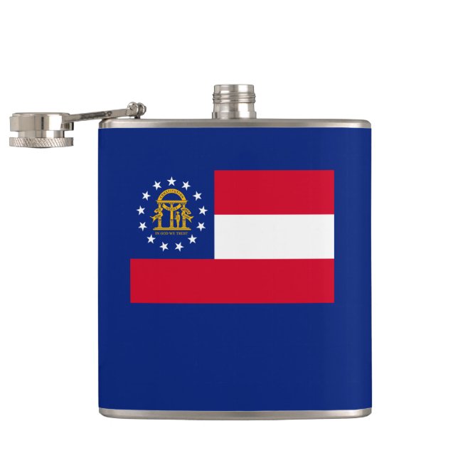 Petaca Diseño de la bandera del estado de Georgia (Abierto)