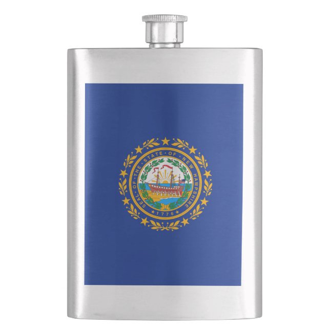 Petaca Diseño de la bandera del estado de Hampshire (Anverso)