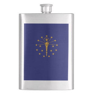 Petaca Diseño de la bandera del estado de Indiana