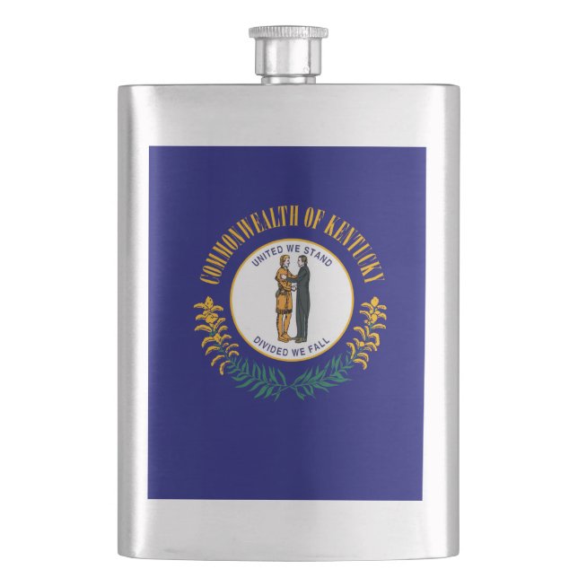 Petaca Diseño de la bandera del estado de Kentucky (Anverso)
