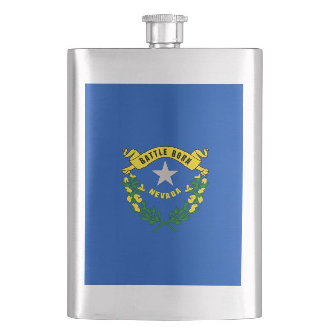 Petaca Diseño de la bandera del estado de Nevada (Anverso)