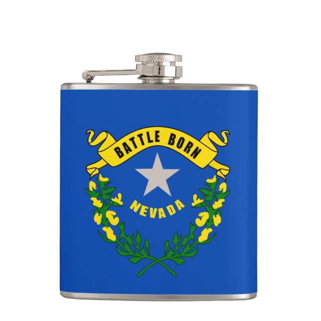 Petaca Diseño de la bandera del estado de Nevada (Anverso)