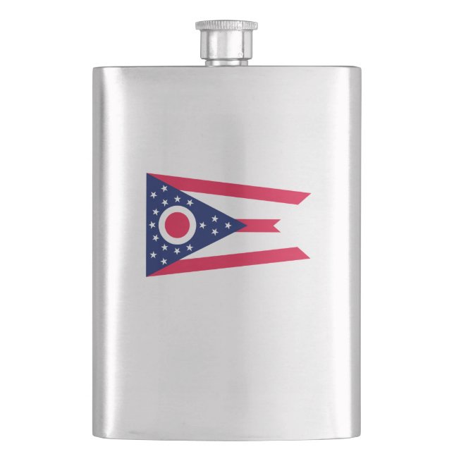 Petaca Diseño de la bandera del estado de Ohio (Anverso)