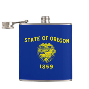 Petaca Diseño de la bandera del estado de Oregon