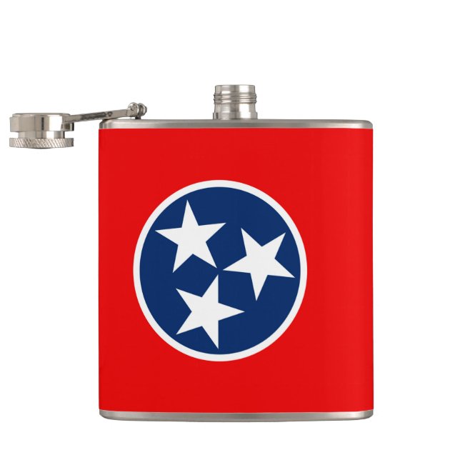 Petaca Diseño de la bandera del estado de Tennessee (Abierto)