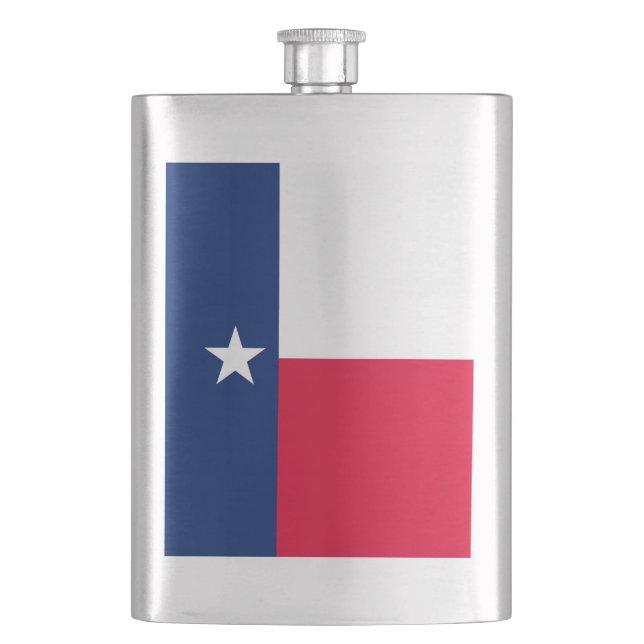 Petaca Diseño de la bandera del estado de Texas (Anverso)