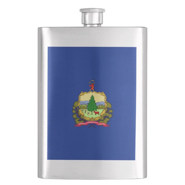 Petaca Diseño de la bandera del estado de Vermont (Anverso)
