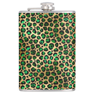 Petaca Diseño de la serie Safari Esmeralda y Oro 8