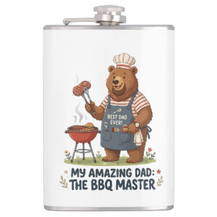 Petaca Diseño de Papá Oso Maestro de Barbacoa