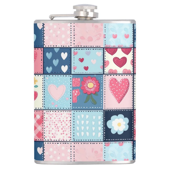 Petaca Diseño de papeleo bonito (Anverso)