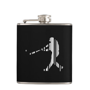 Petaca Diseño de patrón de jugador de deportes de código