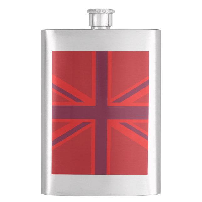 Petaca Diseño de Red Accent Union Jack (Anverso)