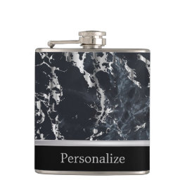 Petaca Diseño elegante de piedra de mármol negro