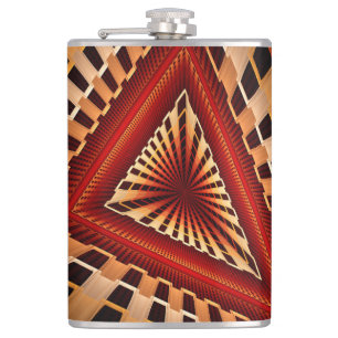 Petaca Diseño gráfico fractal moderno de red de fantasía 