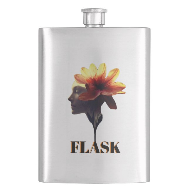 Petaca Diseño humano de flores de Petal para - (Anverso)