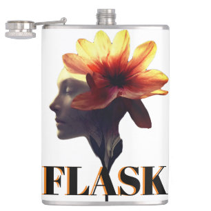 Petaca Diseño humano de flores de Petal para -