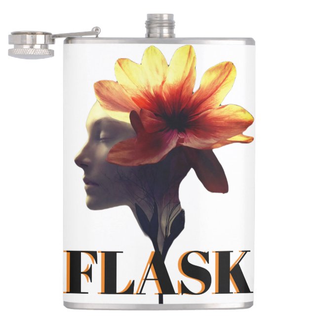 Petaca Diseño humano de flores de Petal para - (Abierto)