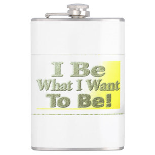 Petaca Diseño lindo sobre "I Be" T-Shirt Cojín decorativo