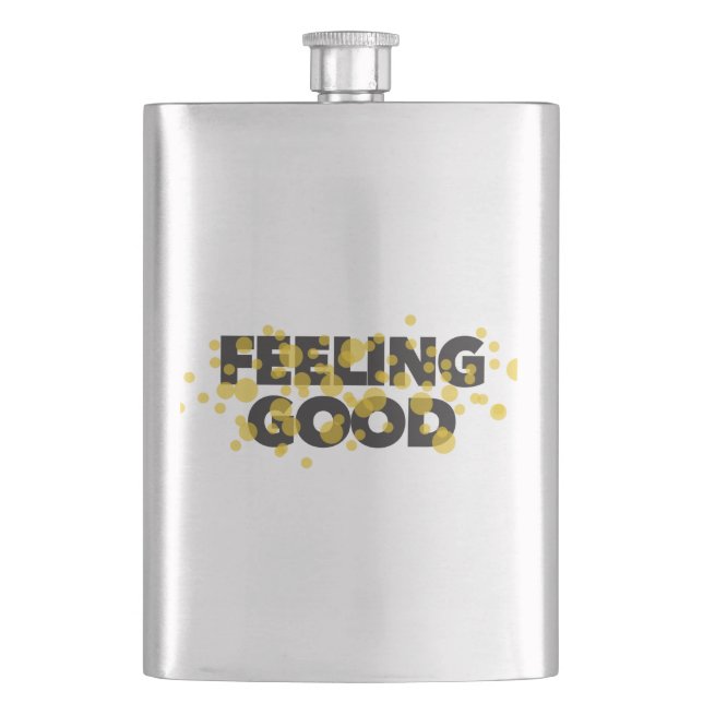 Petaca Diseño moderno, lúdico y alegre de Feeling Good (Anverso)