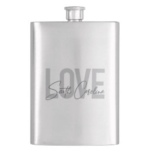 Petaca Diseño moderno, simple, genial Love South Carolina